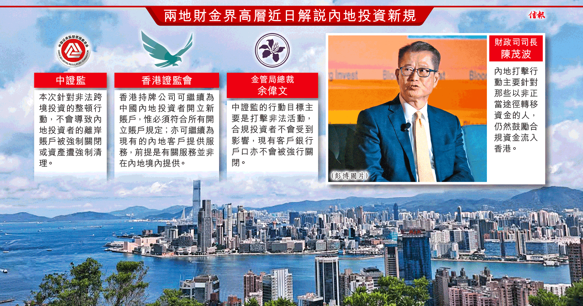 財金高層釋疑 合規資金可來港