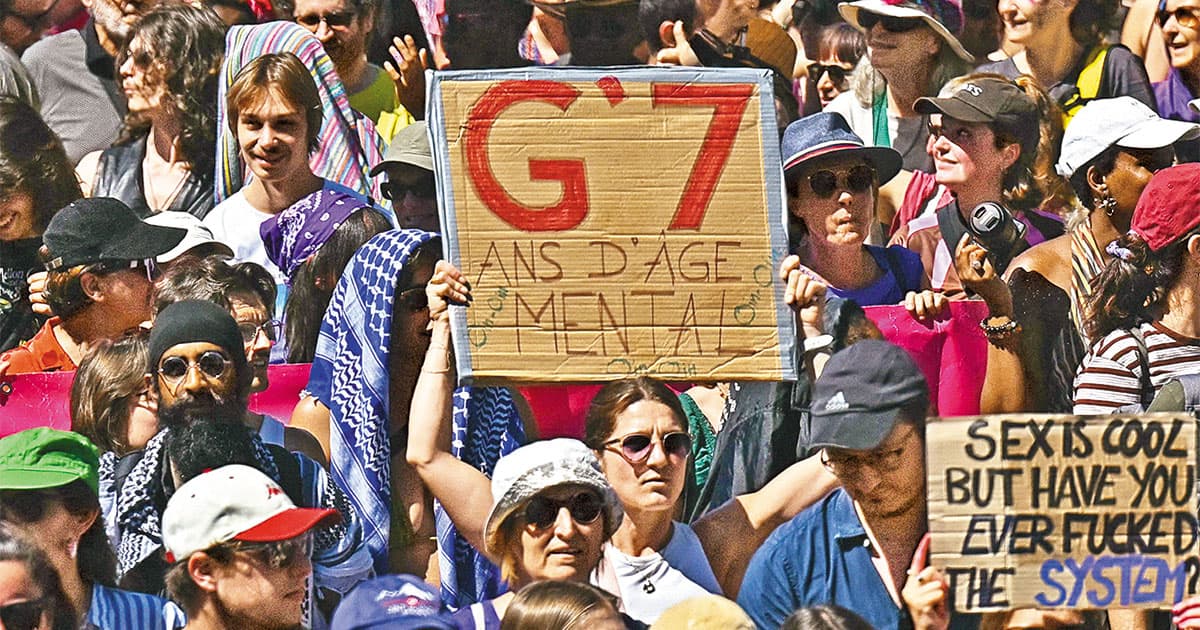瑞法多個關口封閉 嚴防反G7抗議